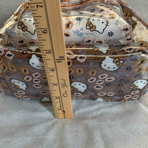 NWT Hello Kitty Clear Mini Backpack - All Over Floral Hello Kitty Print - Picture 11 of 11
